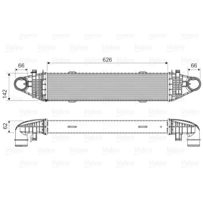 Billede af VALEO 818617 Intercooler uden EGR ventil MERCEDES BENZ: C klasse T modell, Sedan