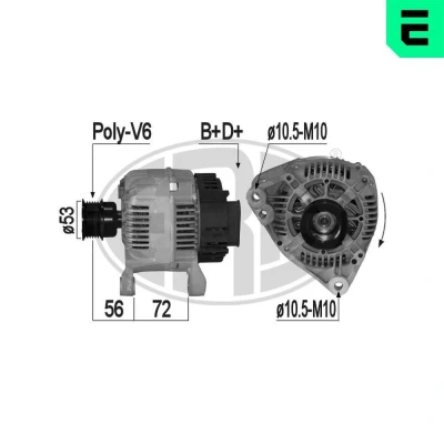 Billede af ERA 209162A Generator 14V 80A BMW: 3 Cabriolet, Sedan, Coupe