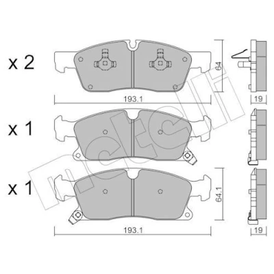 Billede af Bremseklodser METELLI 22 0927 0