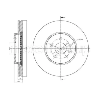 Billede af Bremseskive METELLI 23 1507C