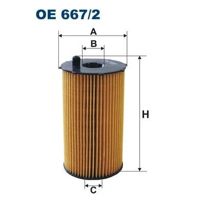 Billede af FILTRON OE 667/2 Oliefilter Filterindsats PEUGEOT: 407 SW, Sedan, 607 CITROËN: C5 III Stationcar, 3, C6 Sedan