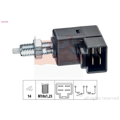Billede af EPS 1.810.294 Bremselyskontakt mekanisk M10x1,25 Made in Italy OE Equivalent HYUNDAI: i30 I Hatchback, Getz, H 1 Van, KIA: Sportage III