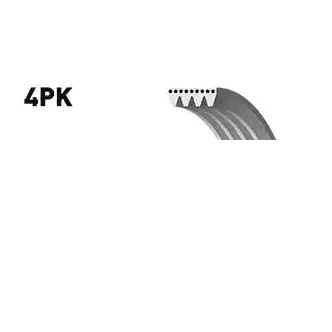 Billede af GATES Micro V 4PK840 Kileribberem 840 4 Polyester, EPDM (ethyl propylen dien gummi) AUDI: A4 B6 Avant, A6 C5 Sedan, CHEVROLET: Spark