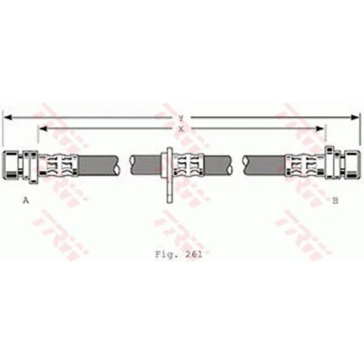 Billede af TRW PHA367 Bremseslange 380 M10x1