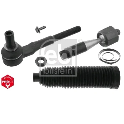 Billede af febi BILSTEIN 49041 Sporestang højre foraksel med møtrik, skrue, spændebånd, styremanchetter Plus AUDI: A4 B7 Avant, Sedan