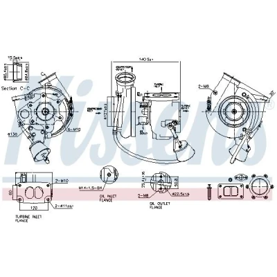 Billede af NISSENS 93297 Turbolader pneumatisk med pakninger
