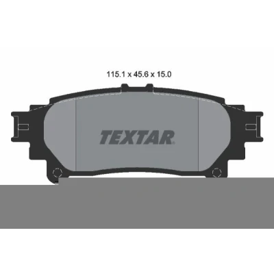 Billede af TEXTAR 2491801 Bremseklodser Ikke forberedt til slidindikator LEXUS: RX III, TOYOTA: Prius Plus, Highlander III SUV
