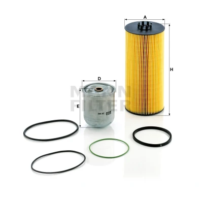 Billede af MANN FILTER SP 2041 2 x Oliefilter med pakning Filterindsats