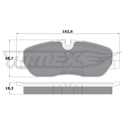 Billede af TOMEX brakes TX 17 71 Bremseklodser foraksel Forberedt til slidindikator LAND ROVER: Range Rover Sport, Discovery 3, 4