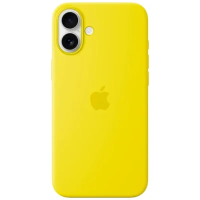Billede af Apple Silikone Back Cover Gul MagSafe iPhone 16 Plus