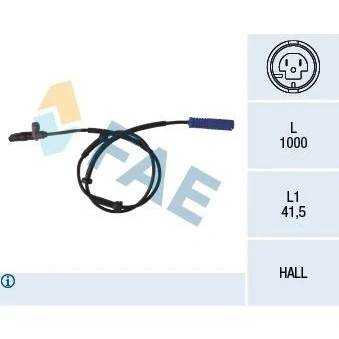 Billede af FAE 78076 ABS Sensor bagaksel Hall princip 2 1000 BMW: 5 Touring