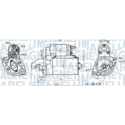 Billede af MAGNETI MARELLI 063721413010 Starter 12 1,2 9 BMW: 1 Hatchback, 3 Sedan, Cabriolet