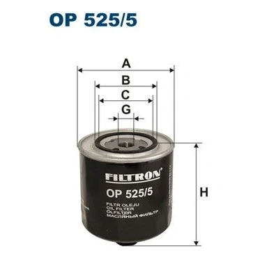 Billede af FILTRON OP 525/5 Oliefilter 3/4 16 UNF Påskruet filter AUDI: A6 C4 Avant, Sedan, 100 Sedan