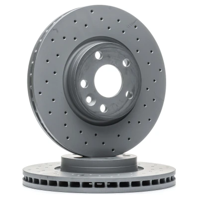 Billede af ZIMMERMANN SPORT COAT Z 250.1360.52 Bremseskiver 300 28 6/5 5 108 indvendigt ventileret, hullet coatet højkarboniseret VOLVO: V70 3, V60 I, S80 II