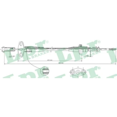 Billede af LPR C0235C Koblingskabel OPEL: Agila A