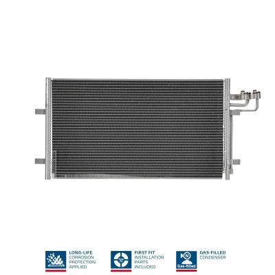 Billede af NISSENS 94663 Kondensator uden tørrer Aluminium 670 R 134a FORD: Focus 2 Kombi, C Max