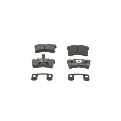 Billede af BOSCH 0 986 424 642 Bremseklodser Low Metallic med anti knirke plade, monteringsvejledning