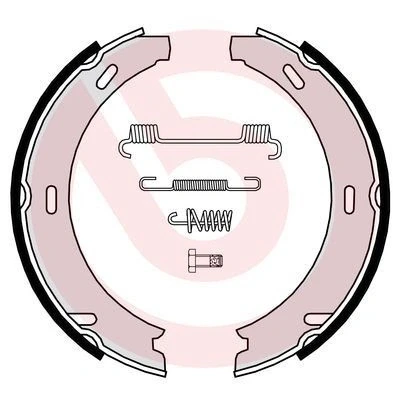 Billede af BREMBO S 50 507 Håndbremseklodser med tilbehør