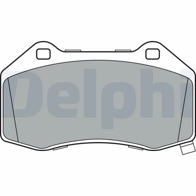 Billede af DELPHI LP3388 Bremseklodser med akustisk advarsel for slid anti knirke plade uden tilbehør MAZDA: MX 5 IV, IV RF Targa