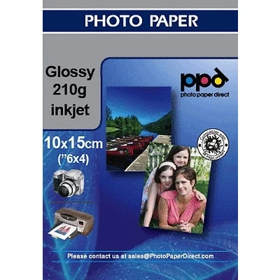 Billede af Fotopapir glossy 210 g 100x150mm A6 50 stk.