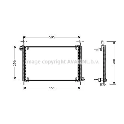 Billede af PRASCO FDD387 Tørrer R 134a Aluminium FORD: Focus 2 Kombi, C Max