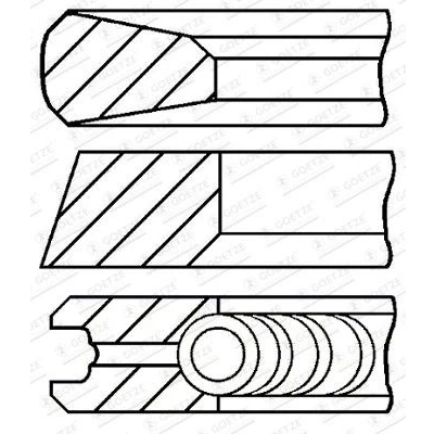 Billede af GOETZE ENGINE 08 443200 00 Stempelringsæt 126