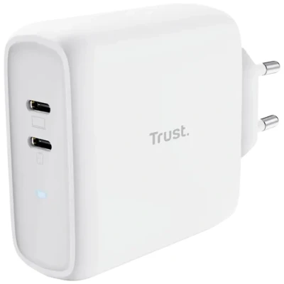 Billede af Trust Vægoplader 25381 65 W Hvid (1 enheder) Oplader og kabler