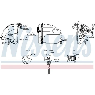 Billede af NISSENS 996358 Ekspansionsbeholder 1,5 med kappe, sensor