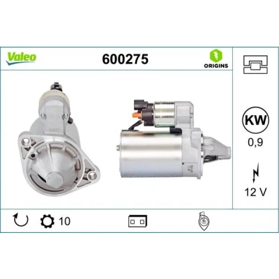 Billede af VALEO 600275 Starter 12V 0,9kW 10 75mm HYUNDAI: i10 II Hatchback, i20 Coupe, KIA: RIO 3