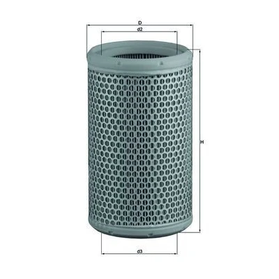 Billede af MAHLE ORIGINAL LX 290 Luftfilter 218,5 128,5 Filterindsats CITROËN: CX 1, 1 Break, 2, RENAULT: ESPACE MEGANE Trafic I Bus