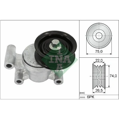Billede af INA 534 0293 10 Remstrammer, kilerem MAZDA: 5