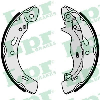 Billede af LPR 01004 Bremsebakker 200 32 FORD: FIESTA 6