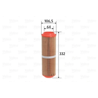 Billede af VALEO 585757 Luftfilter 332 107 Filterindsats MERCEDES BENZ: A klasse