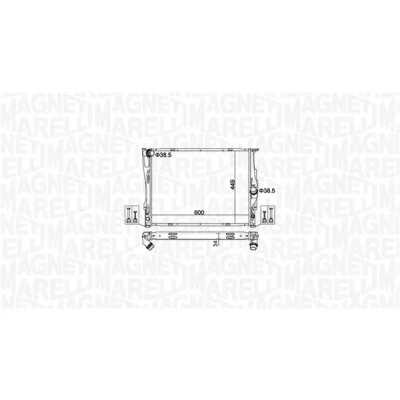 Billede af MAGNETI MARELLI 350213162700 Radiator 600mm 449mm 34mm Mekanisk fuget køleripper BMW: 3 Sedan, Touring, Coupe