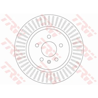 Billede af TRW DF6371 Bremseskiver 315 23 5 115 ventileret lakeret OPEL: Zafira C Tourer