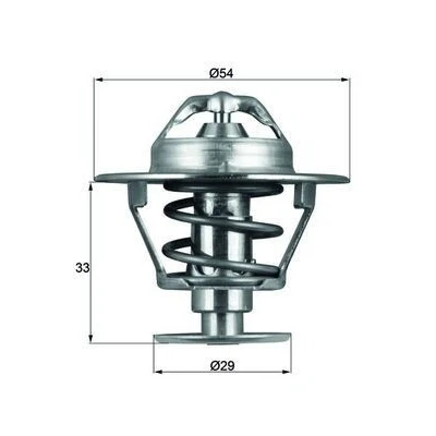 Billede af MAHLE ORIGINAL TX 86 76D Termostat 76 54 med pakning