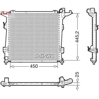 Billede af DENSO DRM43006 Radiator 450 483 16