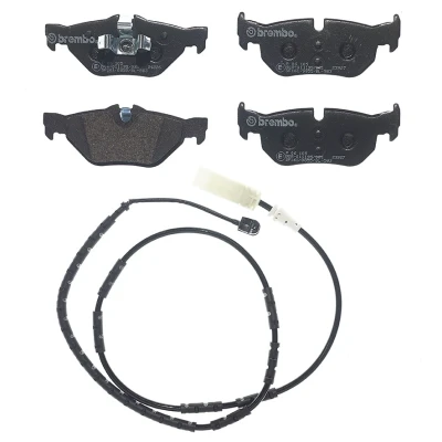 Billede af BREMBO P 06 105 Bremseklodser Inkl. slidadvarselskontakt med stempelklips uden tilbehør BMW: 3 Touring, Sedan, 1 Hatchback