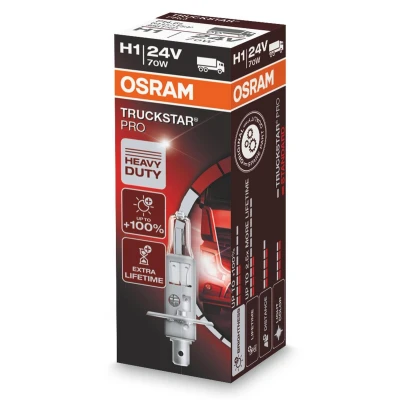 Billede af OSRAM 64155TSP Pære, fjernlys H1 24V 70w 3900K Halogen