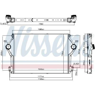 Billede af NISSENS 961262 Intercooler