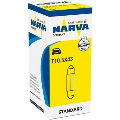 Billede af NARVA 171753000 Glødepære 12 5 pinolpære T10,5x43 SV8.5 SKODA: Citigo, OPEL: Astra F CC, ALFA ROMEO: 156 Sportwagon