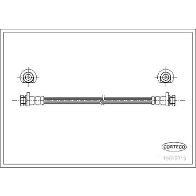 Billede af CORTECO 19018719 Bremseslange bagaksel 219