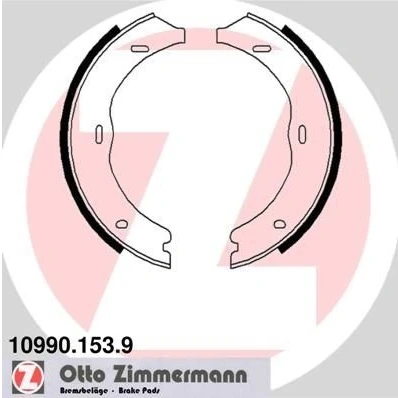 Billede af ZIMMERMANN 10990.153.9 Håndbremseklodser Billede svarer til leveringsomfang MERCEDES BENZ: Vito Mixto, Bus, Tourer