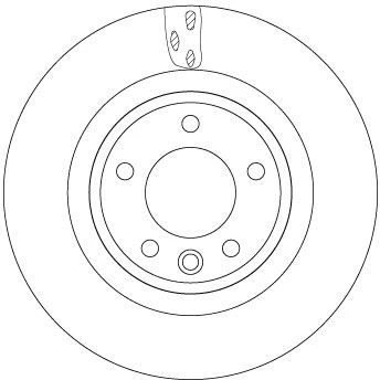Billede af TRW DF6956S Bremseskiver 325 25 5 120 ventileret lakeret LAND ROVER: Range Rover 4, Sport