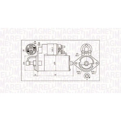 Billede af MAGNETI MARELLI 063720984010 Starter 12 2 9 BMW: 5 Touring, Sedan, 3 Sedan