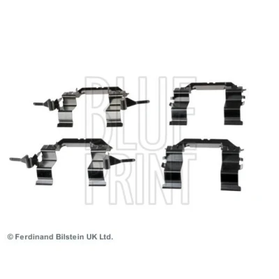 Billede af BLUE PRINT ADN148603 Tilbehørssæt, skivebremsebelægning foraksel Skivebremse NISSAN: Qashqai / Qashqai+2 I, NP300 Navara Pick up