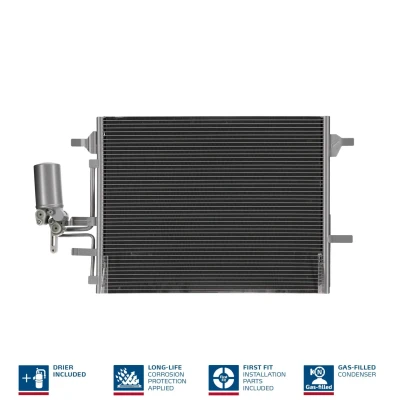 Billede af NISSENS 940159 Kondensator med tørrer Aluminium 623 R 134a VOLVO: V60 I, V70 3, XC60 I