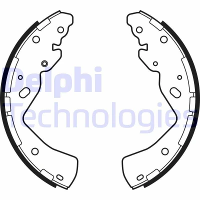 Billede af DELPHI LS2143 Bremsebakker 270 56