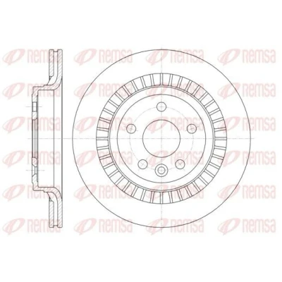 Billede af REMSA 61320.10 Bremseskiver bagaksel 302, 302 22 5 ventileret VOLVO: XC60 I