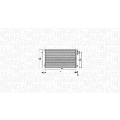 Billede af MAGNETI MARELLI 350203752000 Kondensator med tørrer 602x348x18 348 602 18 BMW: 3 Touring, 1 Hatchback, X1